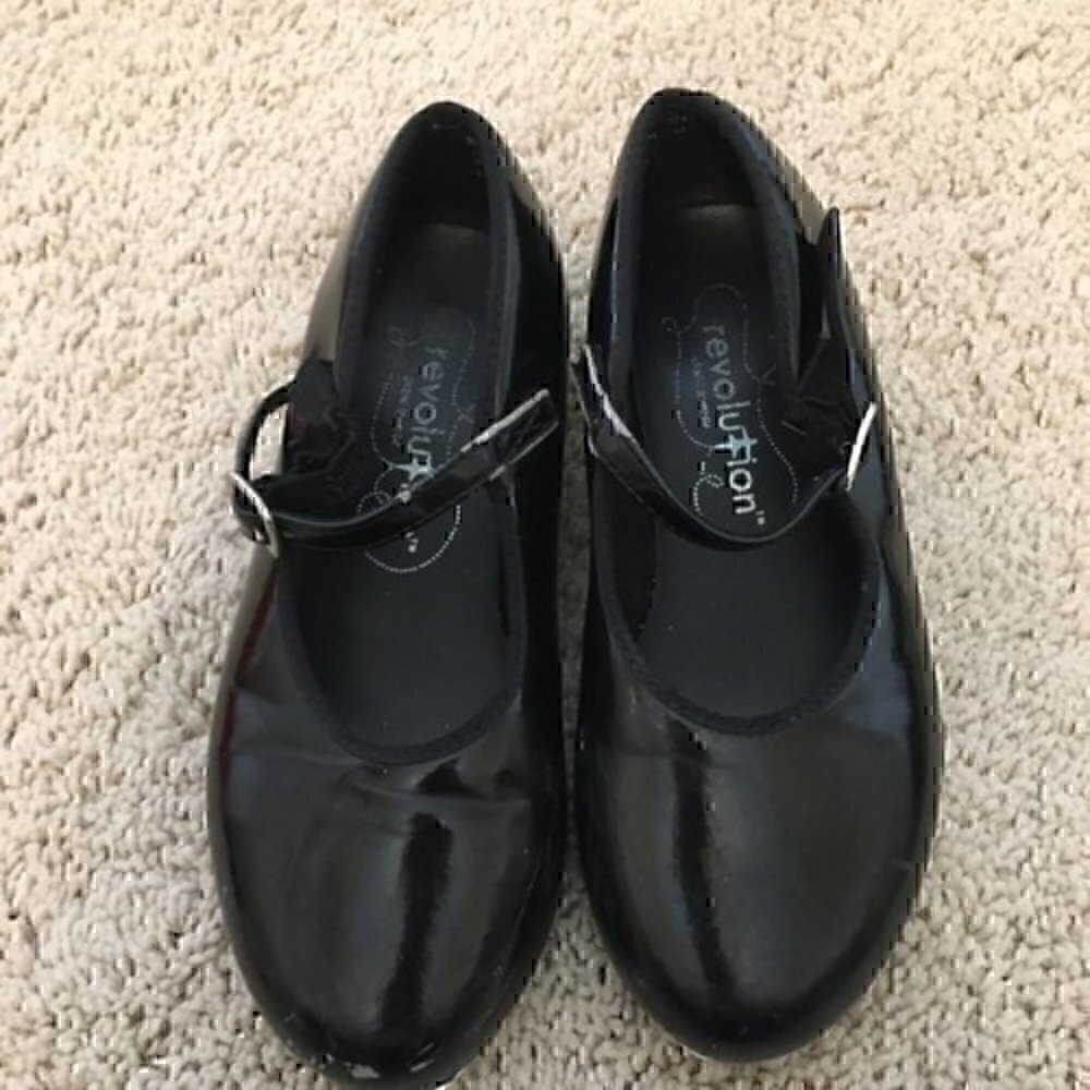 Girls size 2AD black tap shoes - Picture 8 of 8
